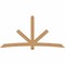 Ekena Millwork Alberta Timber Gable Bracket, Western Red Cedar, 108"W x 54"H x 3 1/2"D x 5 1/2"F, 12/12 Pitch GBW108X54X0406ALB00SWR - alternate 1